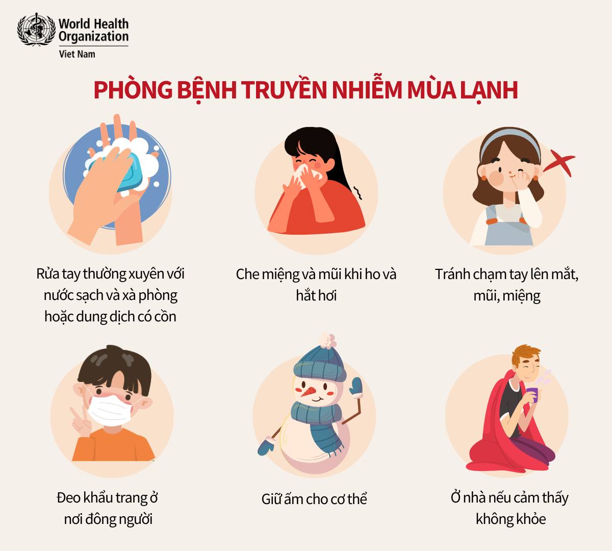 Khuyến cáo phòng bệnh truyền nhiễm vào mùa lạnh